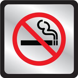 Hy-ko Products 5992763 English No Smoking Symbol Sign, Plastic - 4.5 X 4.5 In. - Case Of 5