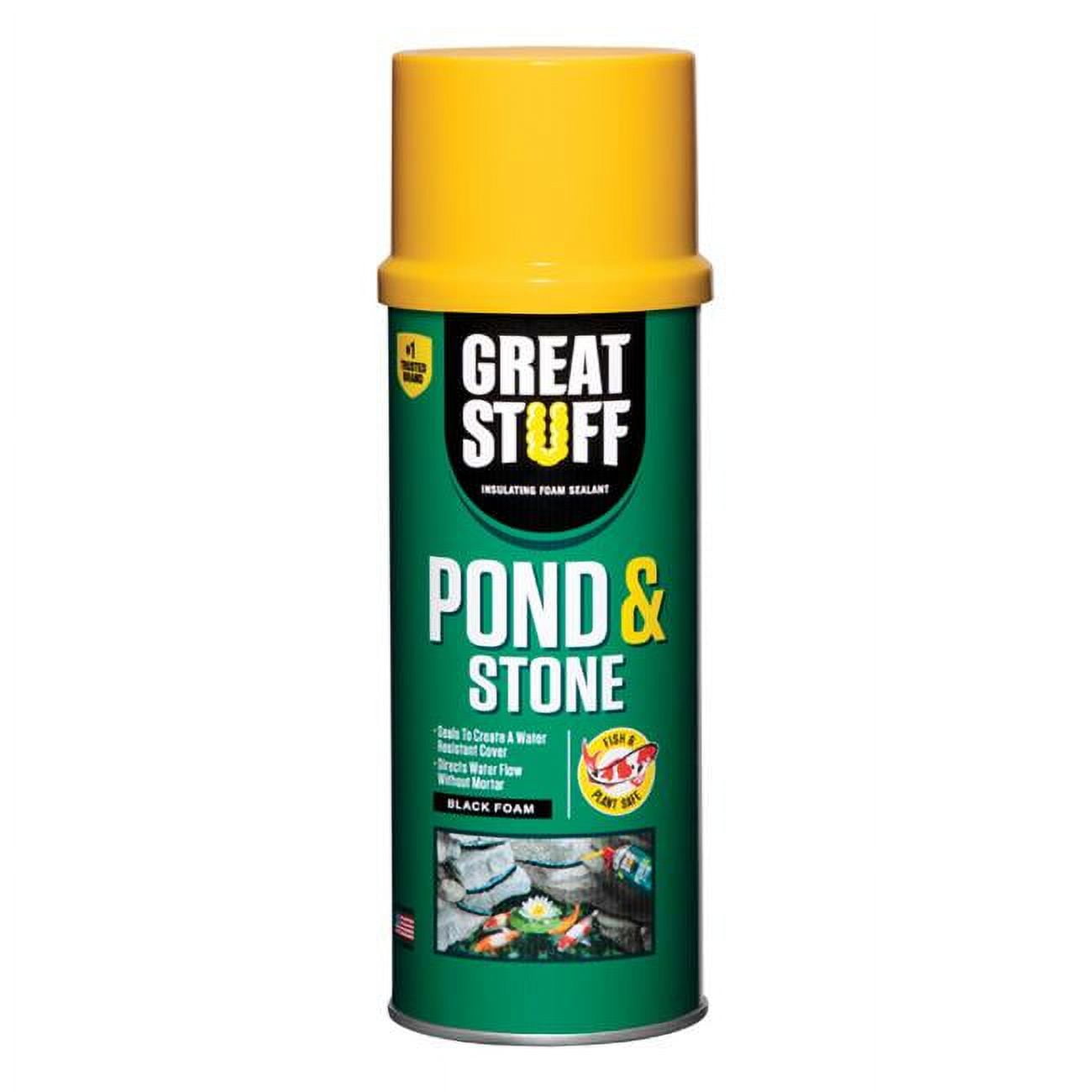 1903509 Pond & Stone Black Polyurethane Foam Insulating Sealant, 12 Oz