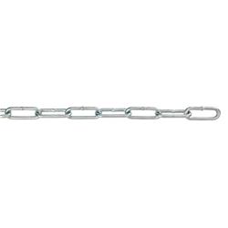5006131 2-0 Straight Link Carbon Steel Chain, 0.18 In. Dia. X 225 Ft. - Gray