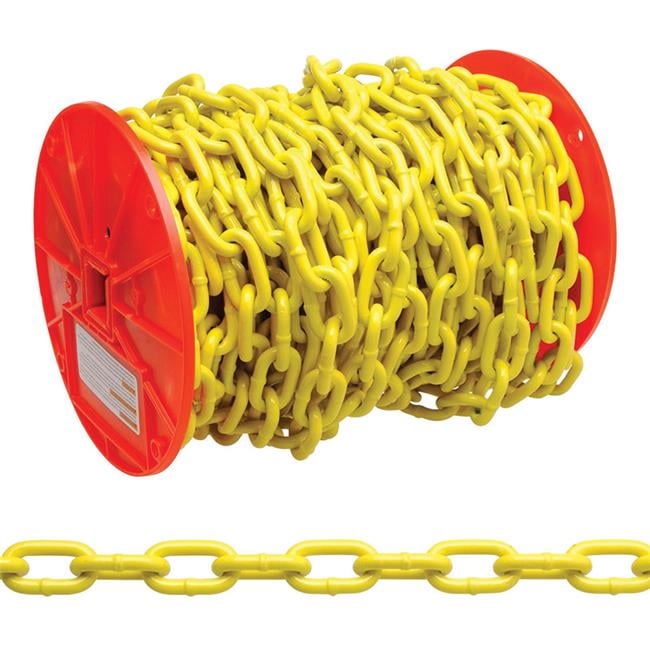 5006130 2-0 Straight Link Carbon Steel Chain, 0.18 In. Dia. X 2 Ft. - Yellow