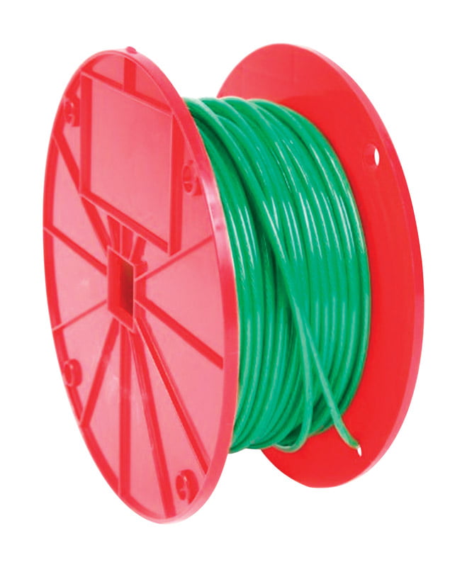 5006100 Green Vinyl Galvanized Steel Cable, 0.063 In. Dia. X 1 Ft. - Green