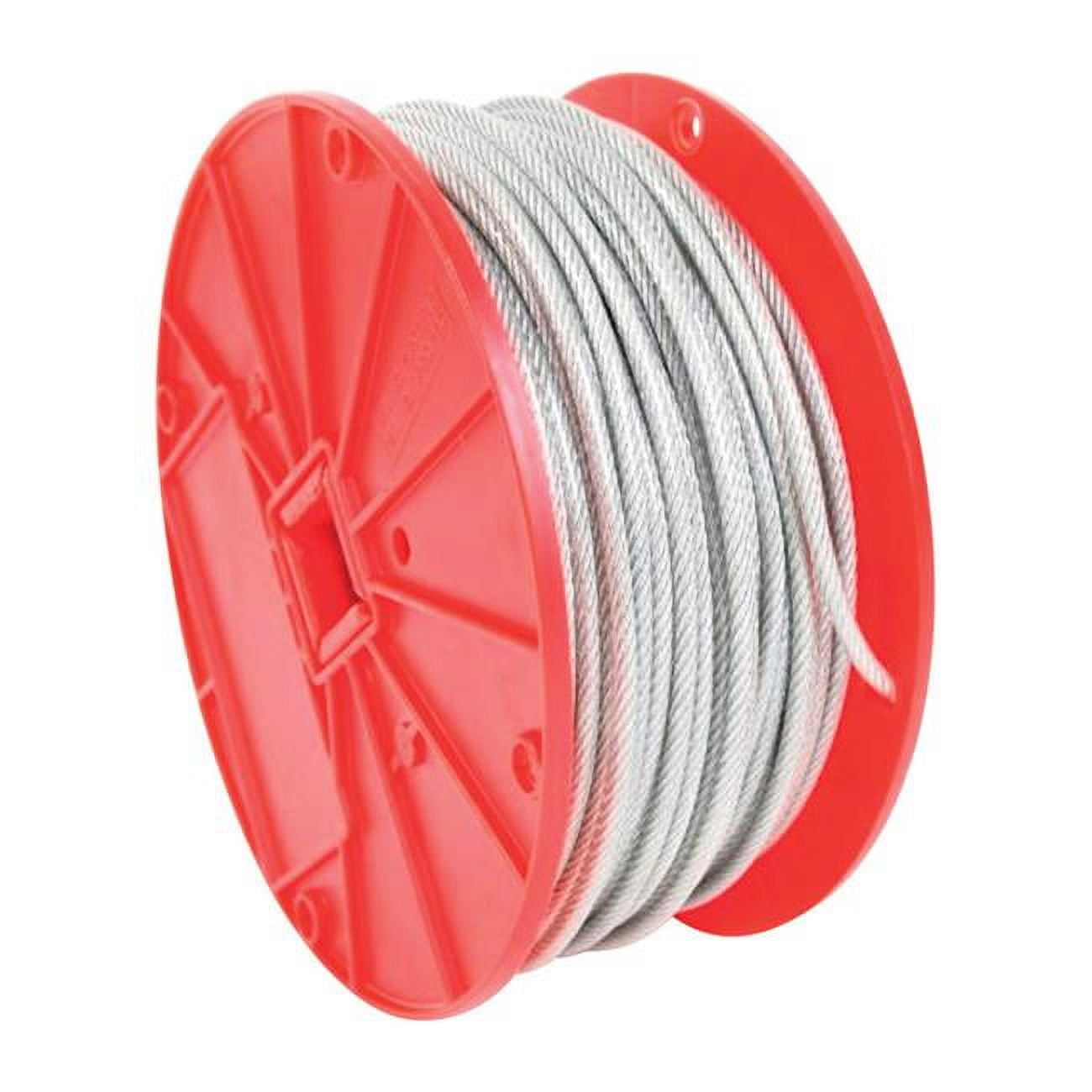 5006101 Galvanized Steel Cable, 0.125 In. Dia. X 500 Ft. - Clear