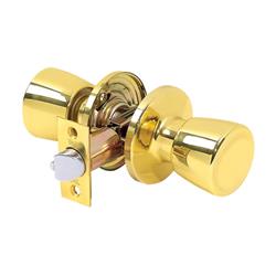 5006235 Alton Bright Brass Steel Passage Door Knob For 3 Grade