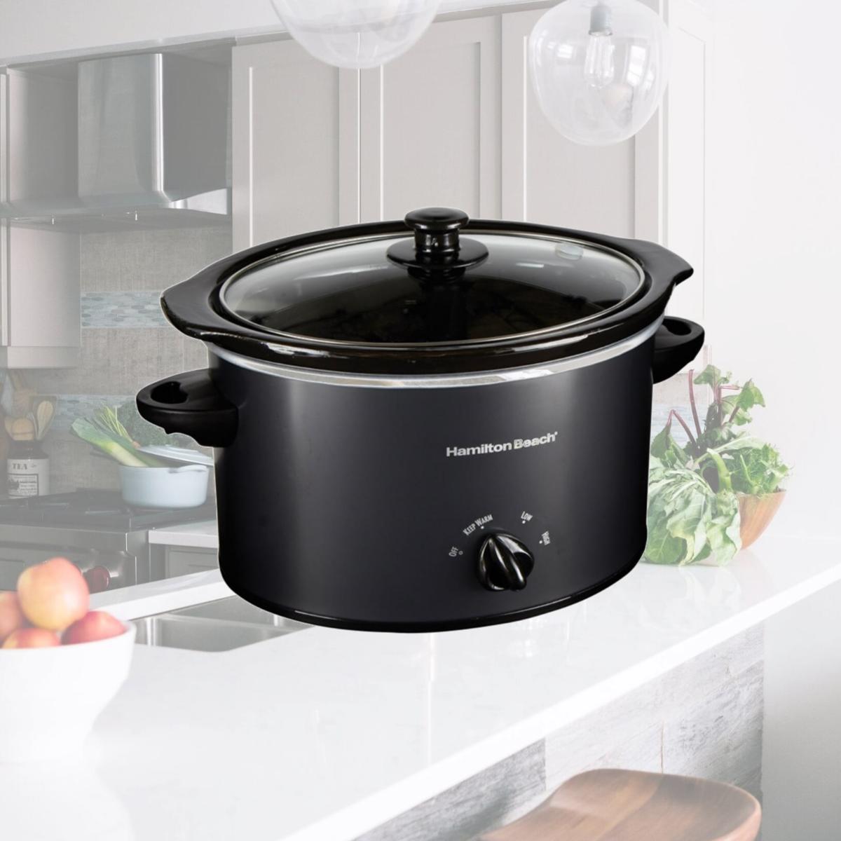 Picture of Hamilton Beach 6850051 3 qt. Black Stoneware Slow Cooker