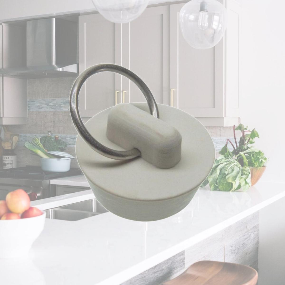 Picture of Danco 9D00080223 1 in. Rubber Drain Stopper  White