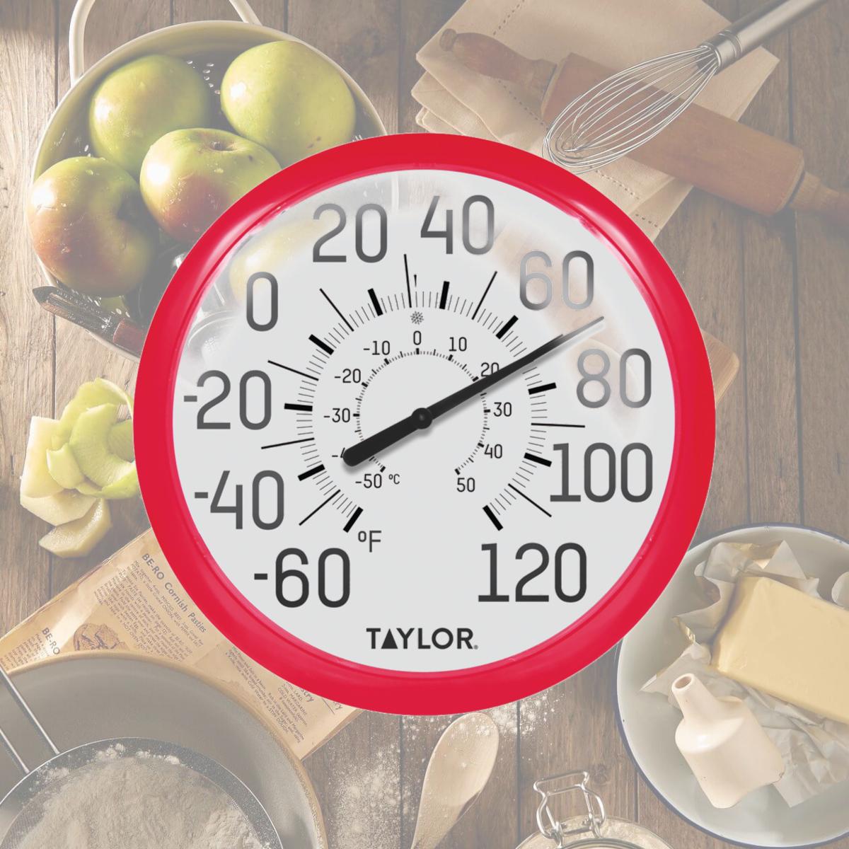 Picture of Taylor 6669584 13.25 in. Plastic Dial Thermometer, Red