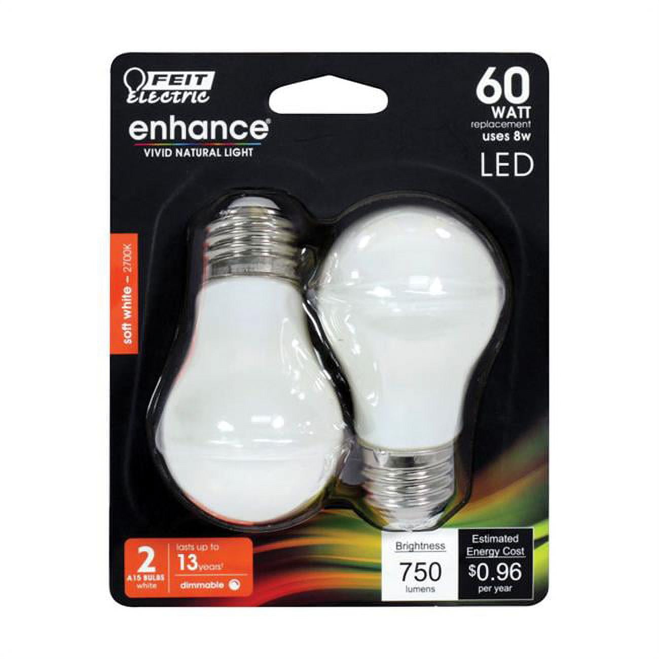 3910783 8w A15 Enhance Filament Led Bulb, 750 Lumens - Soft White