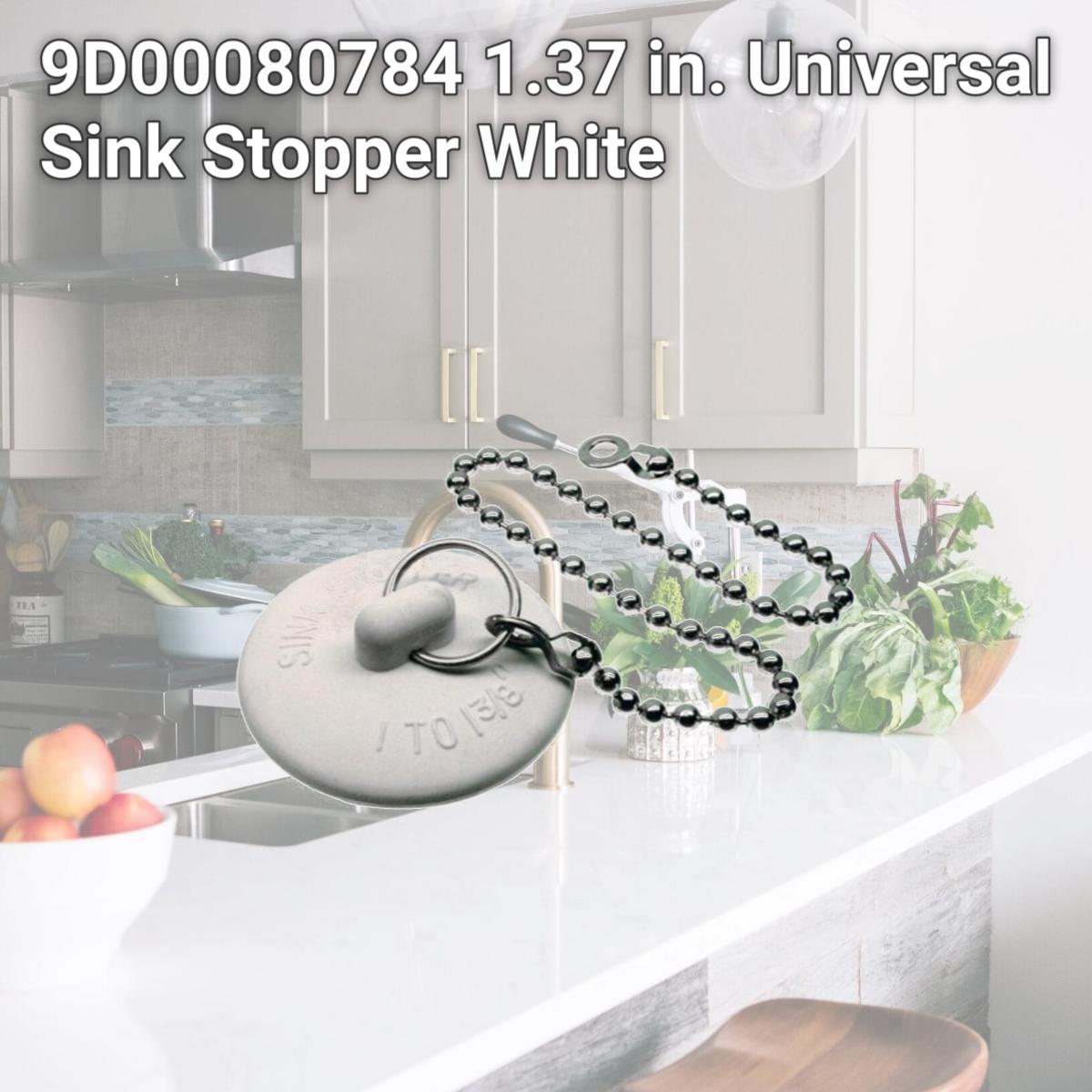 Picture of Danco 9D00080784 1.37 in. Universal Sink Stopper  White