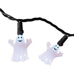 9736679 20 Led Warm White Ghost Lighted Halloween Lights, 1.5 In. X 8.66 Ft. X 8.6 Ft.