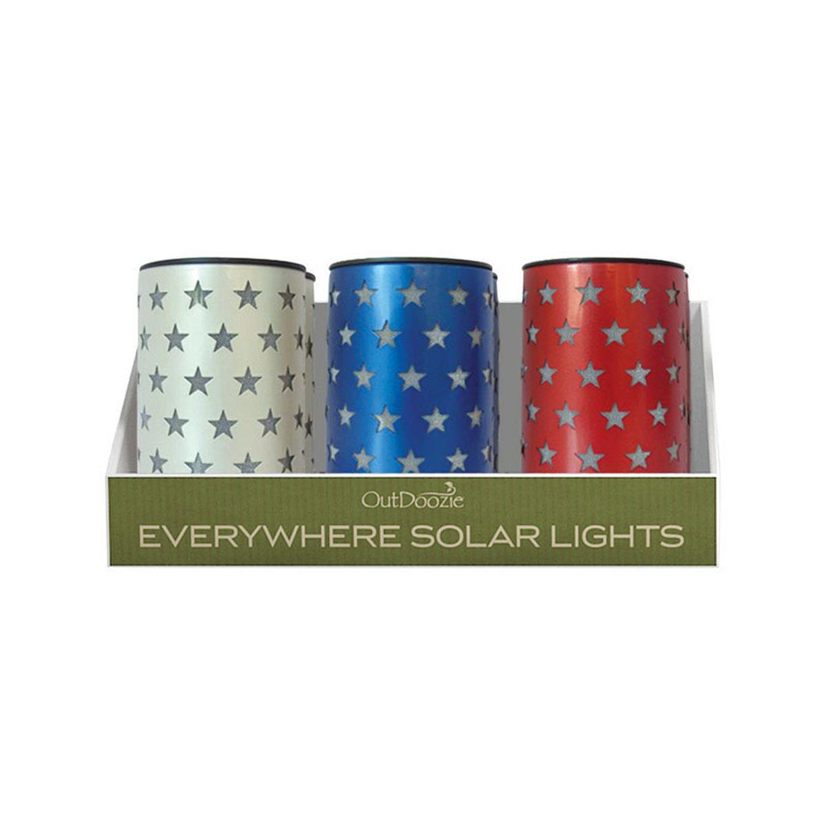 8861528 Solar Metal Solar Lantern - Assorted Color, Pack Of 12