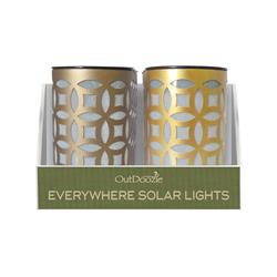 8862146 Solar Metal Solar Lantern - Assorted Color, Pack Of 6