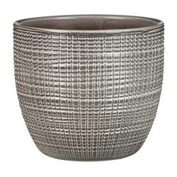7803331 6.75 In. X 7.5 In. Dia. Gray Ceramic Vase Flower Pot, Pack Of 6