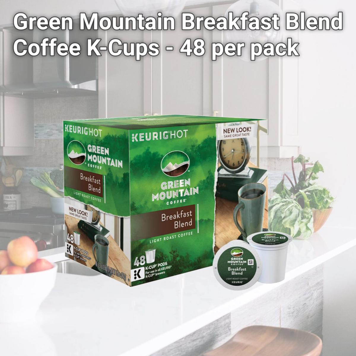 Picture of Keurig 6738819 Green Mountain Breakfast Blend Coffee K-Cups - 48 per pack