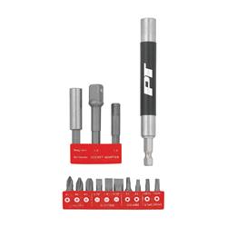 2795300 1 In. 14 Piece Driver Accessory Set, Chrome Vanadium Steel