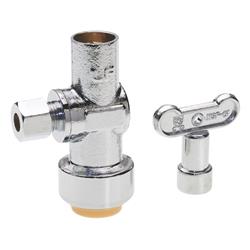 4866083 0.25 In. Dia. Push Fit Compression Angle Valve