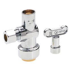 4866091 0.5 In. Dia. Push Fit Compression Angle Valve
