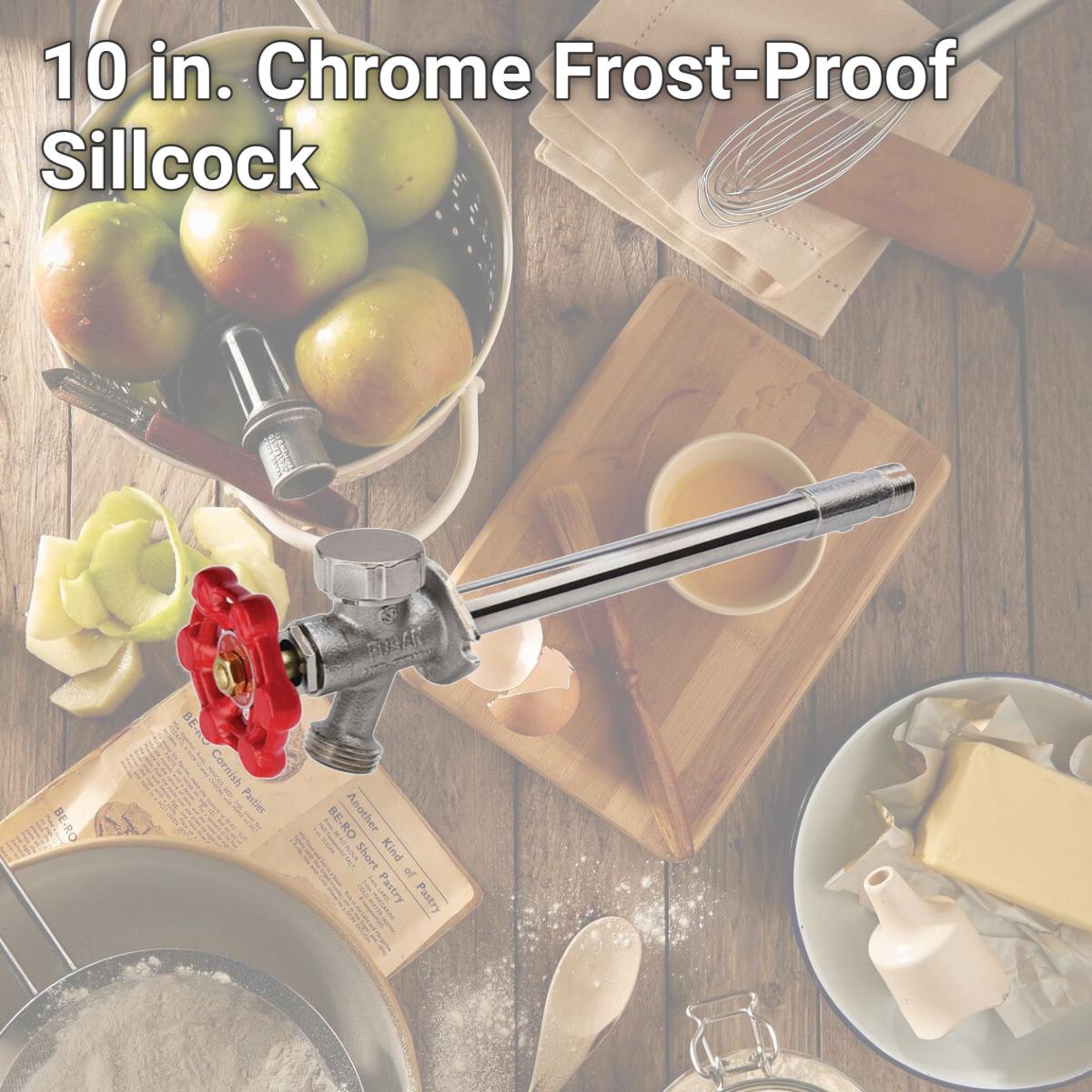 Picture of Proline 4866182 10 in. Chrome Frost-Proof Sillcock