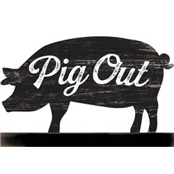 9731621 Pig Out Pig Chalkboard - Pack Of 4
