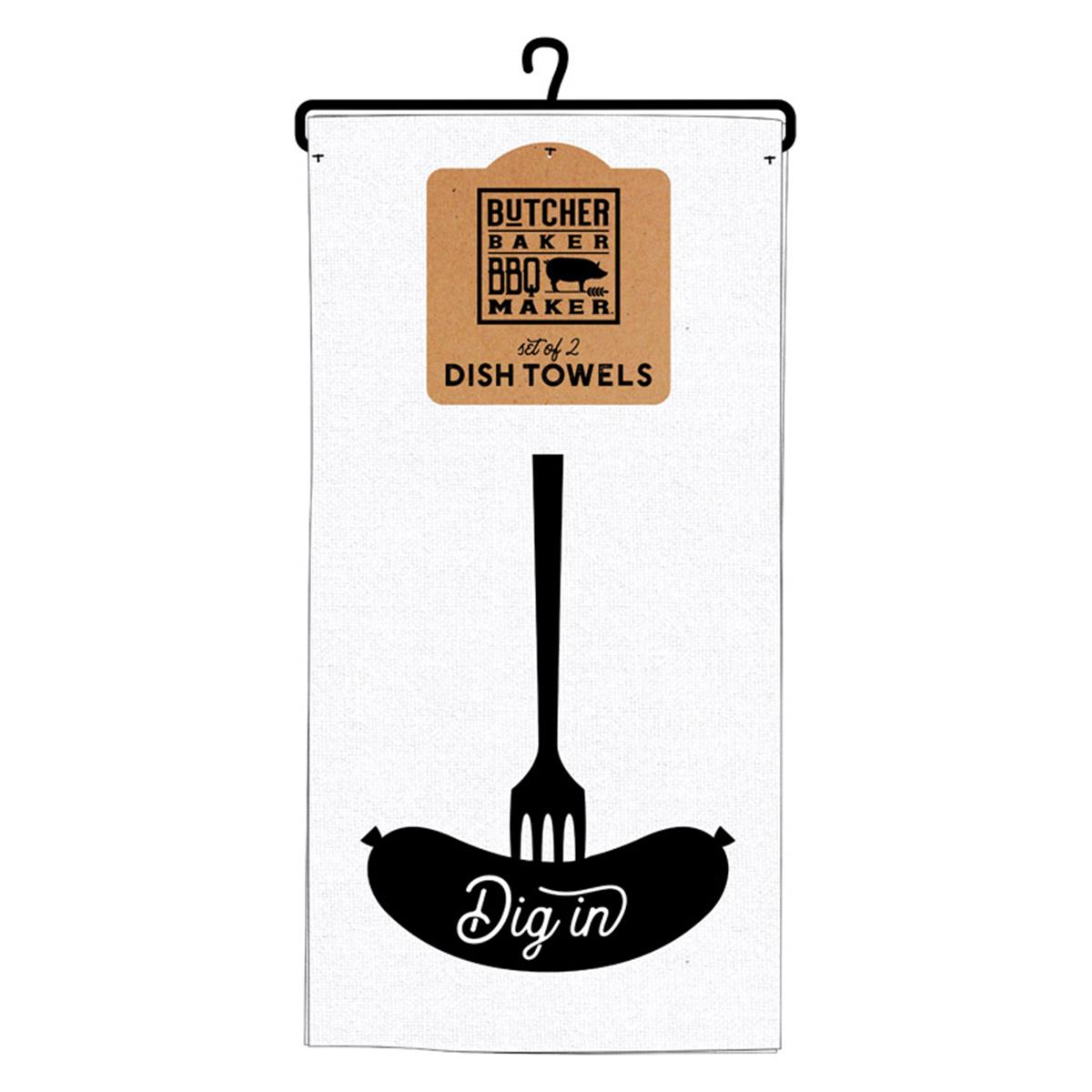 9731423 Dig In Dish Towels - 2 Per Pack & Pack Of 6