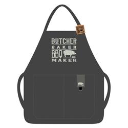 9731878 Butcher Baker Bbq Maker Apron - Gray, Pack Of 3