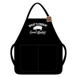 9731522 Whats Cookin Good Lookin Apron Canvas - Black, Pack Of 3