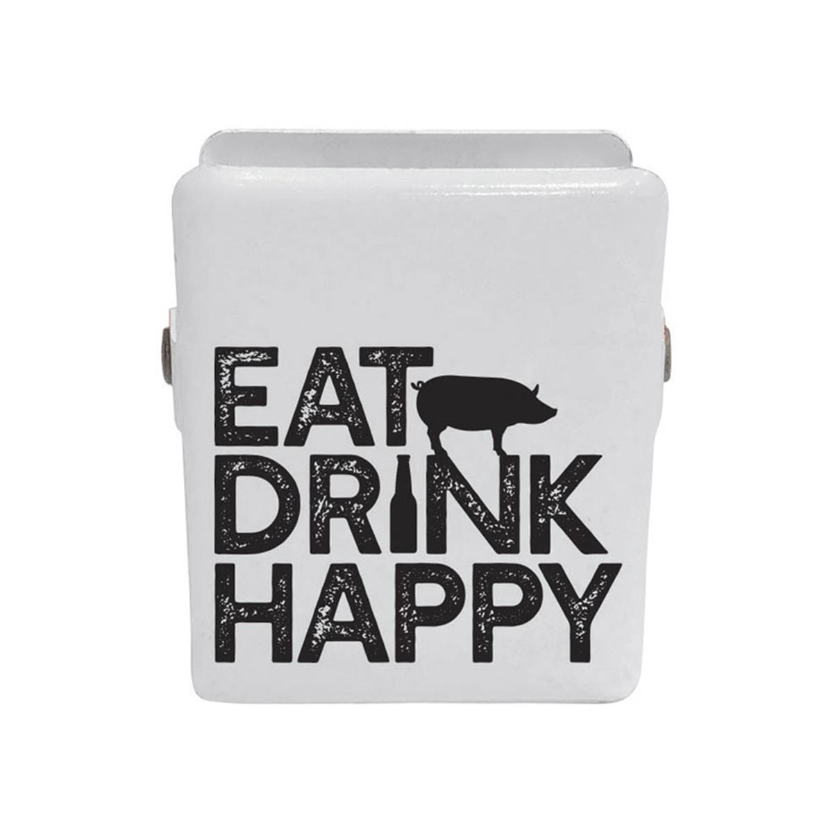 9731472 Eat Drink Happy Magnet Clip - Pack Of 4