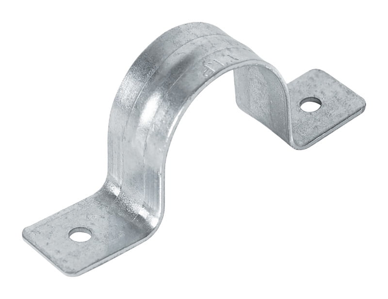 4902227 1.25 In. Carbon Steel Pipe Strap - Galvanized, Pack Of 5