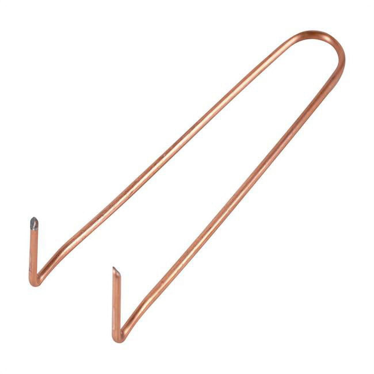 4902094 0.5 In. Wire Pipe Carbon Steel Hook - Copper Plated