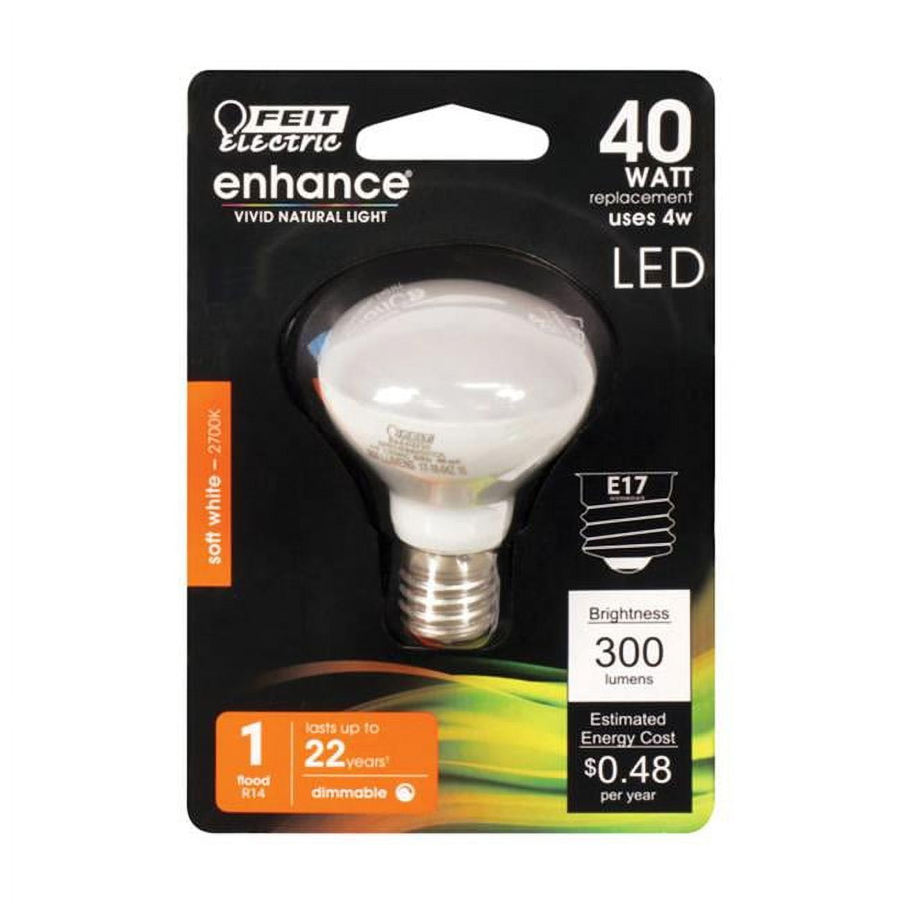 3914660 Enhance 4w R14 Led Bulb, 300 Lumens - Soft White, Pack Of 4