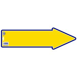 Hy-ko 5992821 17 X 5 In. English Card Stock Sign - Blue & Yellow, Pack Of 10