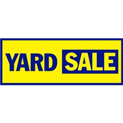 Hy-ko 5992722 18 X 48 In. English Yard Sale Plastic Banner - Yellow & Blue, Pack Of 5