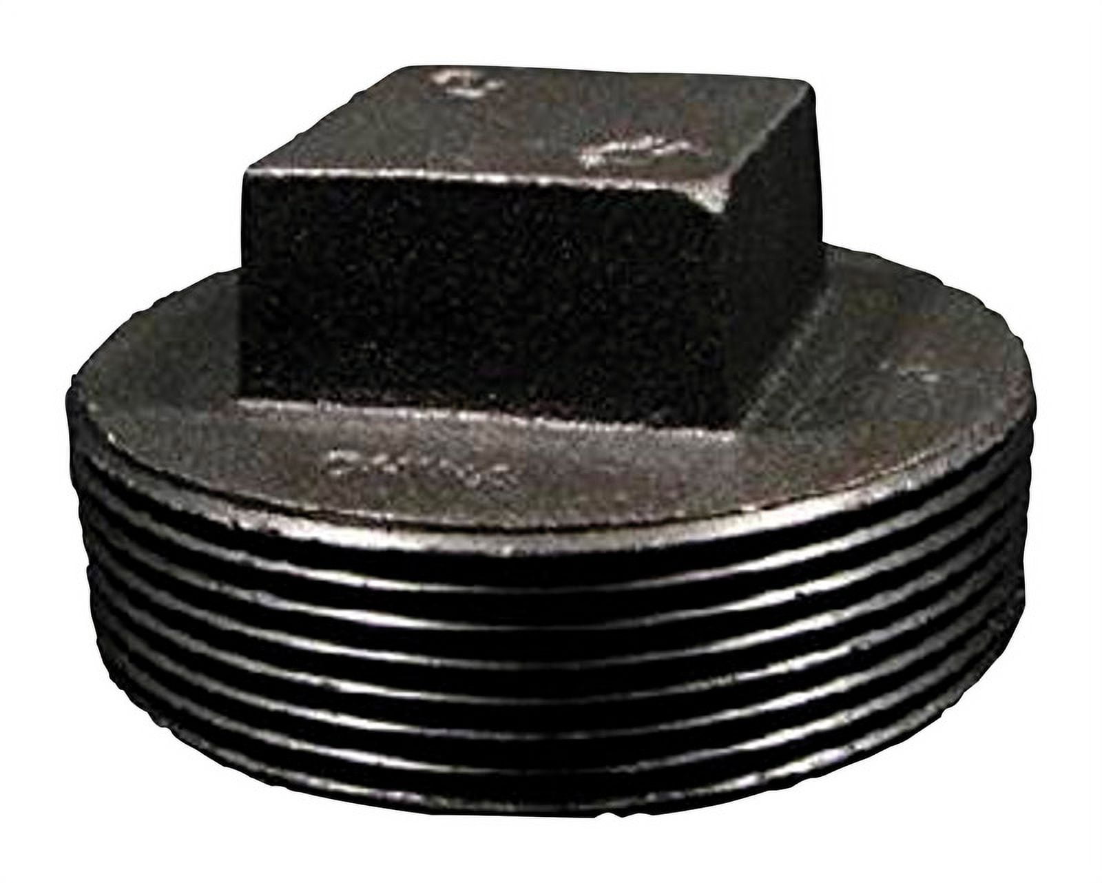 4911939 2.5 Mpt X 2.5 In. Southland Black Malleable Iron Square Plug Head