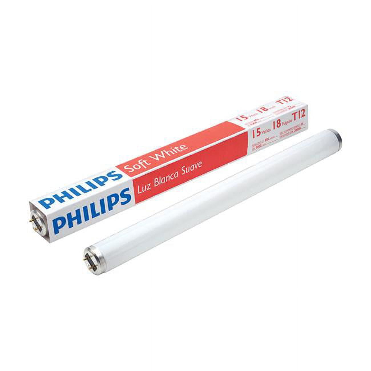 3000005 15w T12 1.5 Dia. X 18 In. Soft White Fluorescent Bulb Linear, 800 Lumens - Pack Of 6