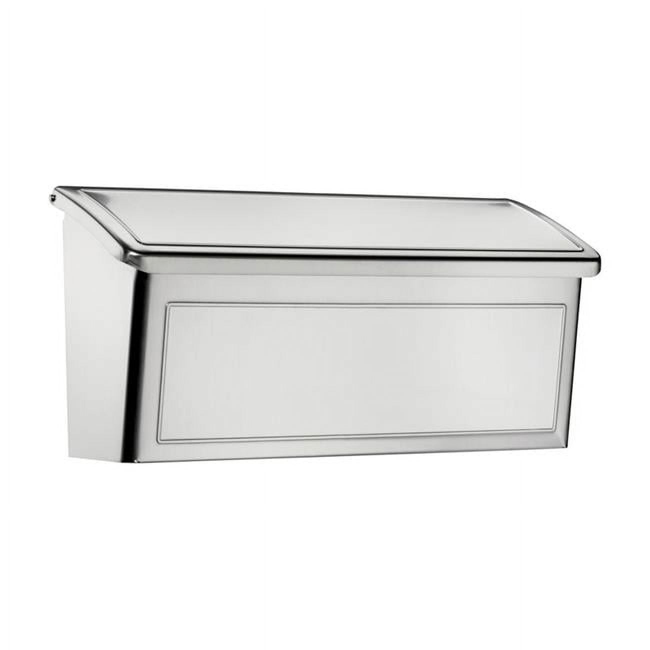 5006269 Venice Stainless Steel Wall-mounted Silver Mailbox, 7.13 X 14.65 X 4.13 In.