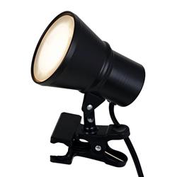 3805207 4.75 In. Semi-gloss Black Mini Clip-on Lamp