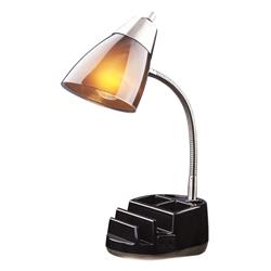 3805223 19.5 In. Gloss Black Desk Lamp