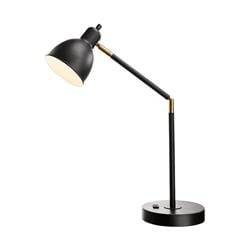 3805264 19 In. Matte Black Desk Lamp