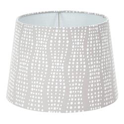 3805280 Bell Brown & White Fabric Lamp Shade