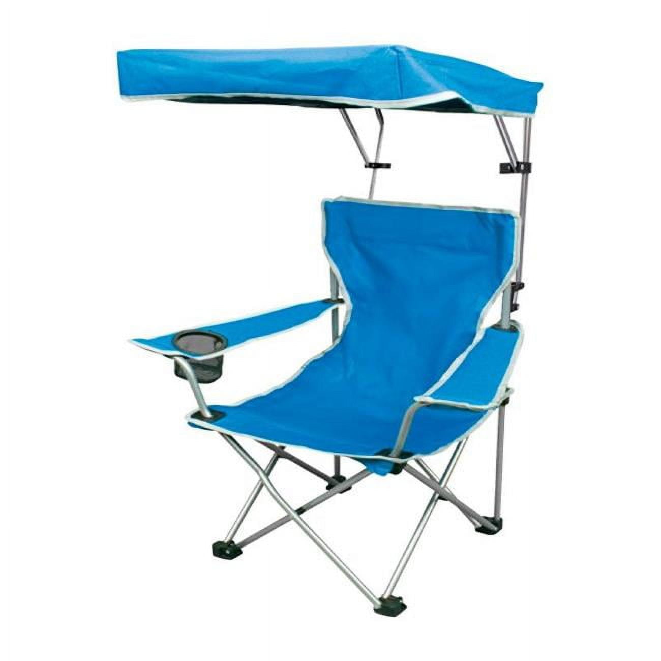 8015822 37 In. Adjustable Blue Canopy Folding Kids Chair