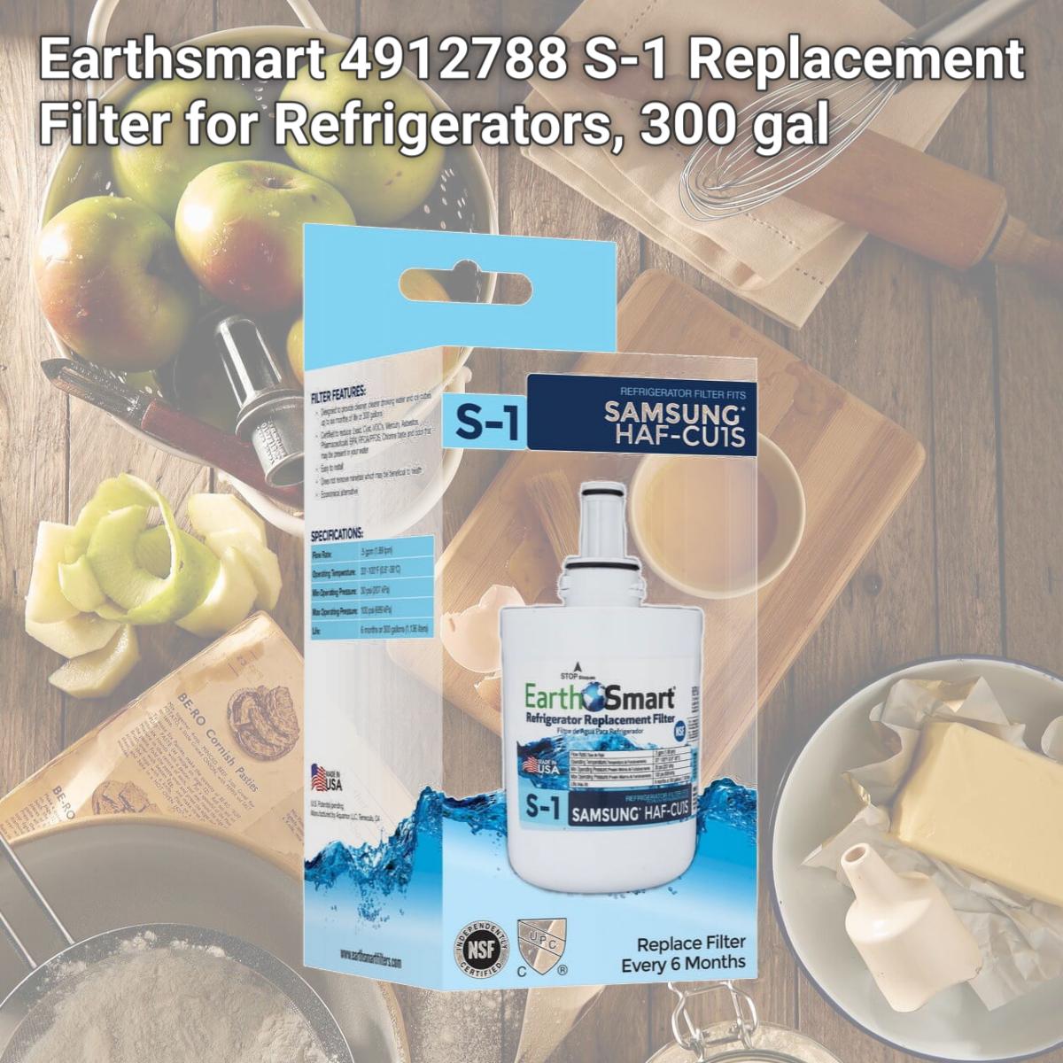 Picture of Earthsmart 4912788 S-1 Replacement Filter for Refrigerators, 300 gal