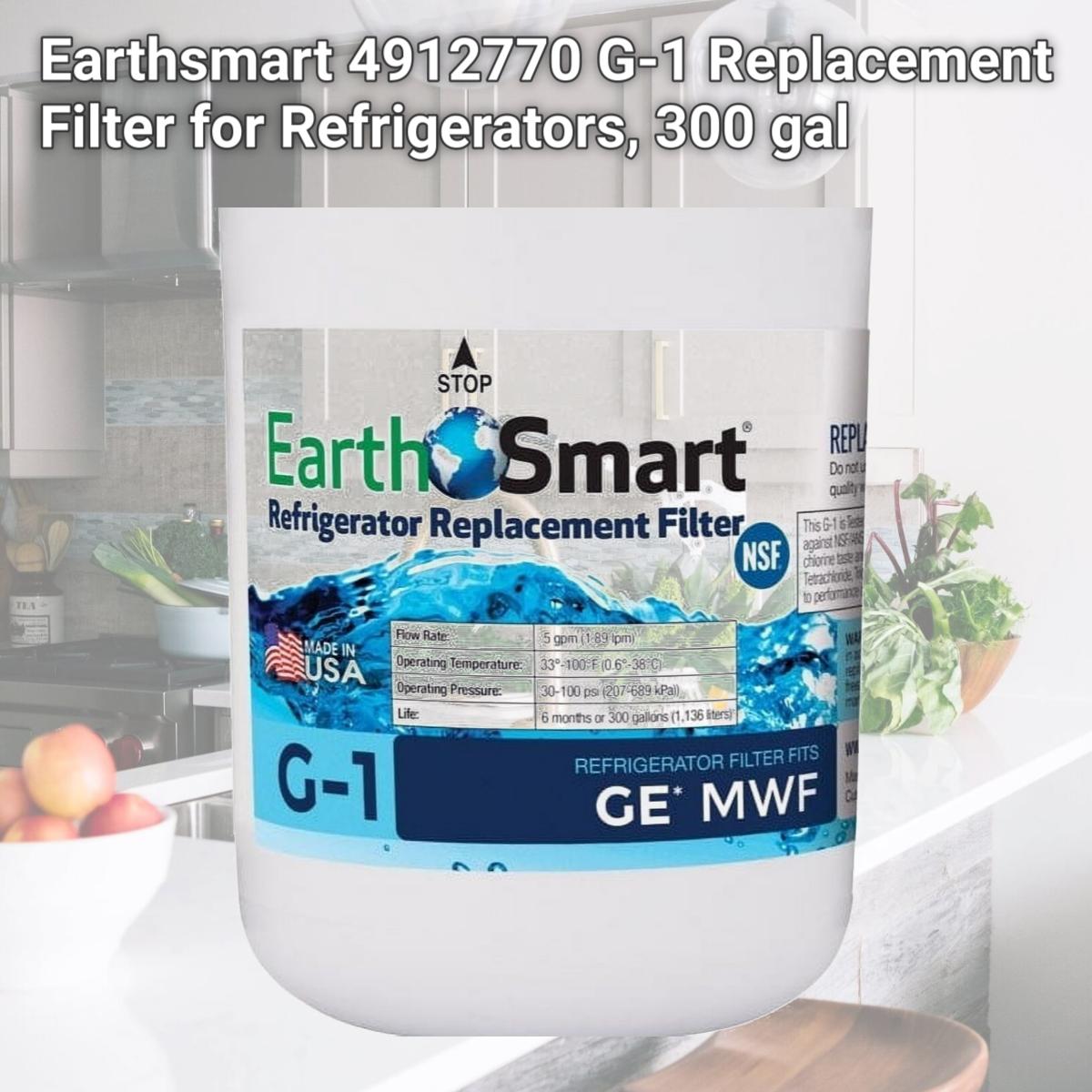 Picture of Earthsmart 4912770 G-1 Replacement Filter for Refrigerators, 300 gal