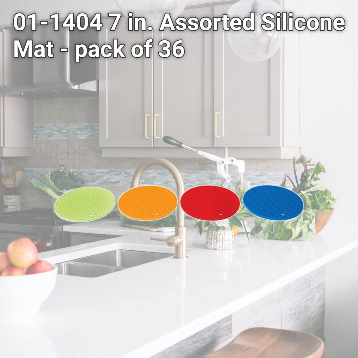Picture of Diamond Visions 01-1404 7 in. Assorted Silicone Mat - pack of 36