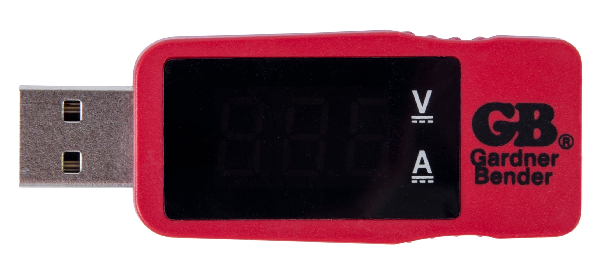 3900867 5 In. Lcd Usb Tester, Red