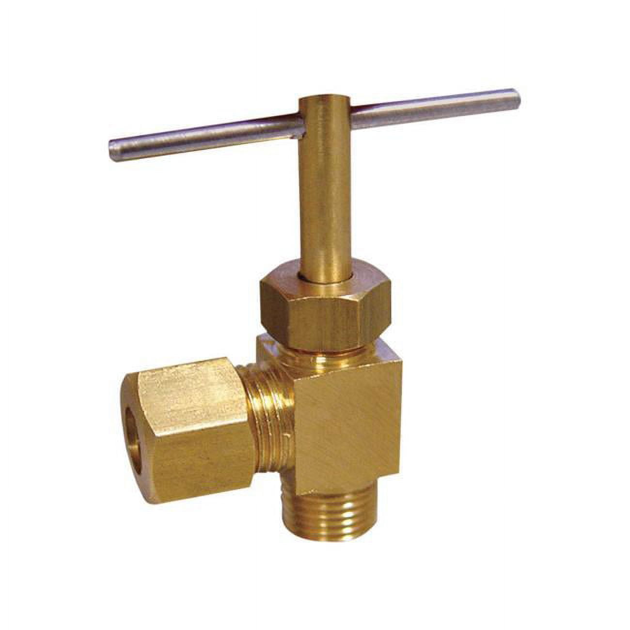 4506549 0.25 In. Dia. Brass Needle Valve, Pack Of 5