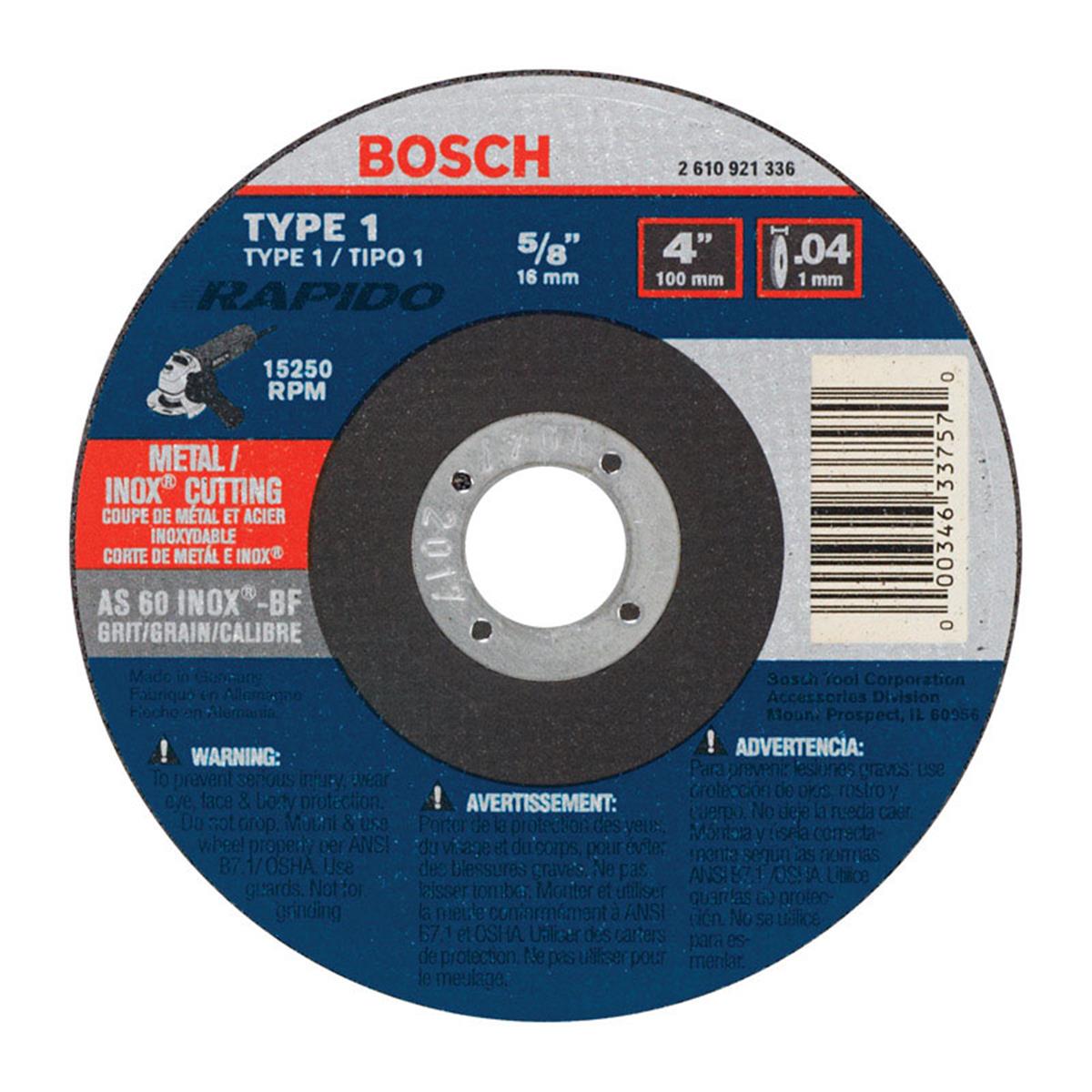 2684959 4 In. Aluminum Oxide Abrasive Cut-off Wheel, 0.040 X 0.62 In. - Pack Of 25