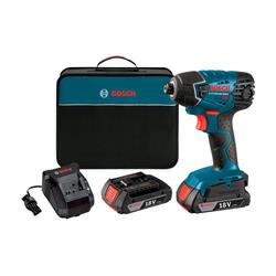 2425791 18v 0.25 In. Hex Cordless Impact Driver Kit, Blue - 1500 In-lbs