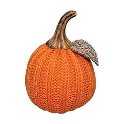 9718313 4 X 4 X 4 In. Knitted Pumpkin Fall Decoration - Orange, Pack Of 6