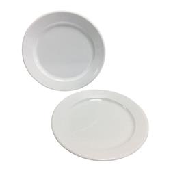 6745350 7.25 In. Dia. Partyware White Acrylic Round Plate