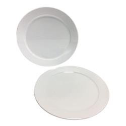 6744676 9.5 In. Dia. Partyware White Acrylic Round Plate 1 Pk