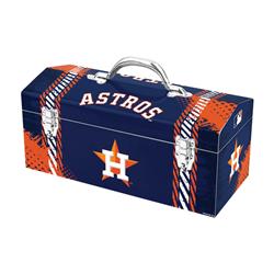 2815264 16.25 In. Steel Houston Astros Art Deco Tool Box, 7.1 X 7.75 In.